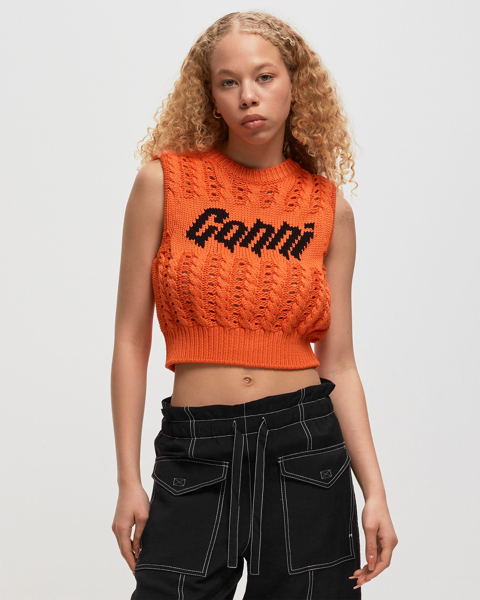 WMNS Viscose Rope Cropped Vest