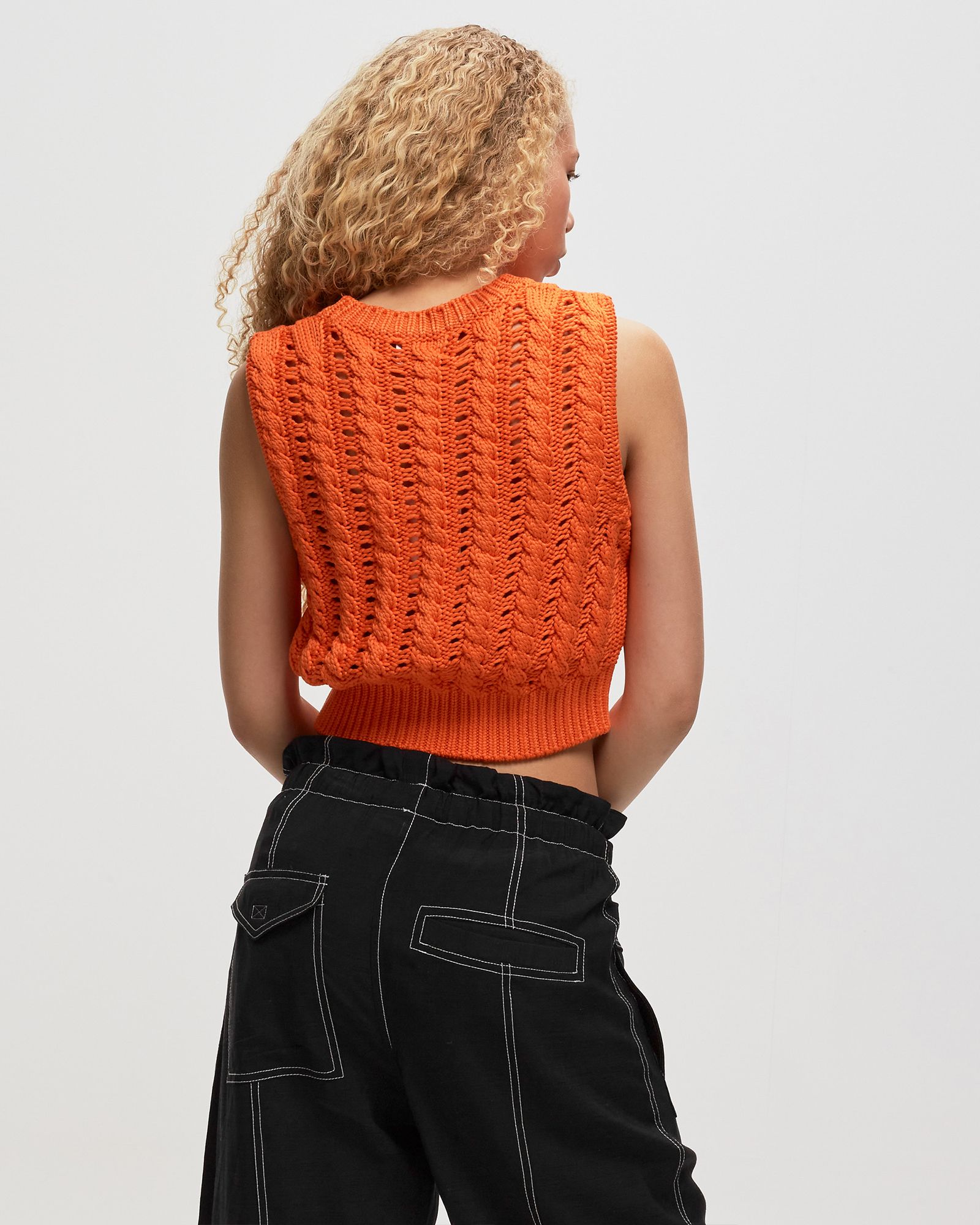 WMNS Viscose Rope Cropped Vest