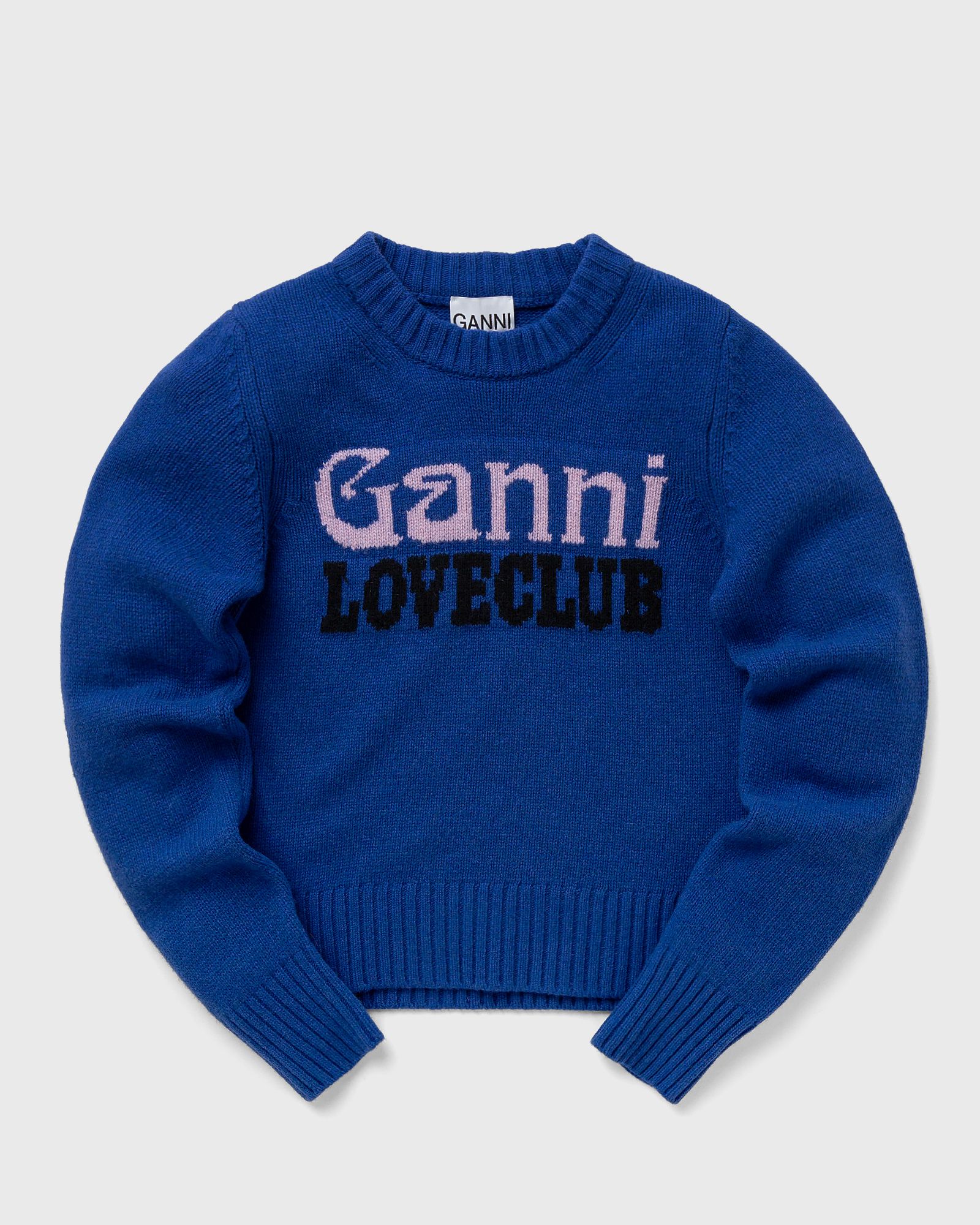 ganni wmns graphic o-neck pullover women pullovers