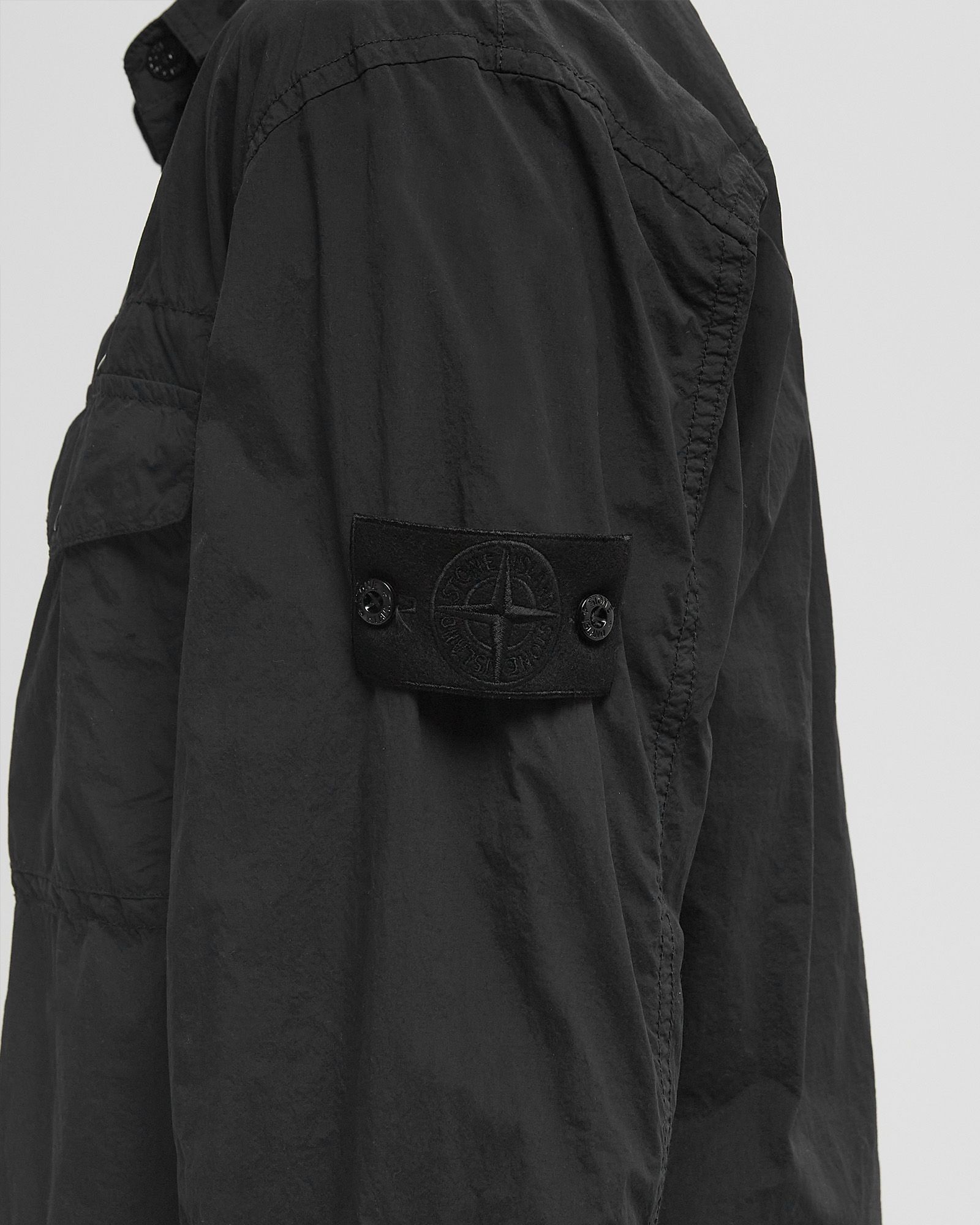 Stone Island CAMICIA GHOST PIECE OVERSHIRT Black | BSTN Store