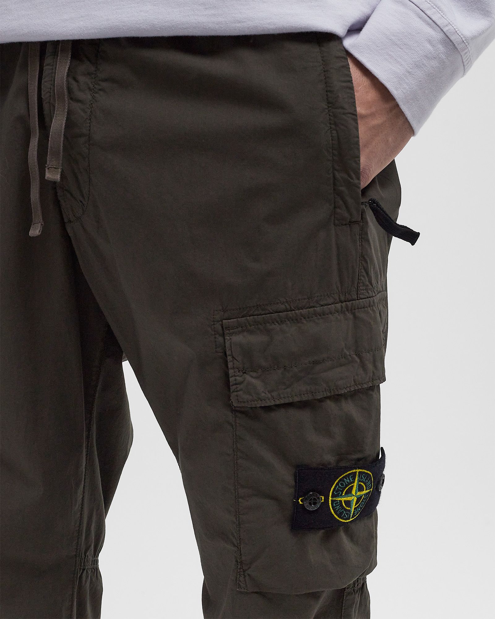 STRETCH COTTON TELA 'PARACADUTE' CARGO TROUSERS