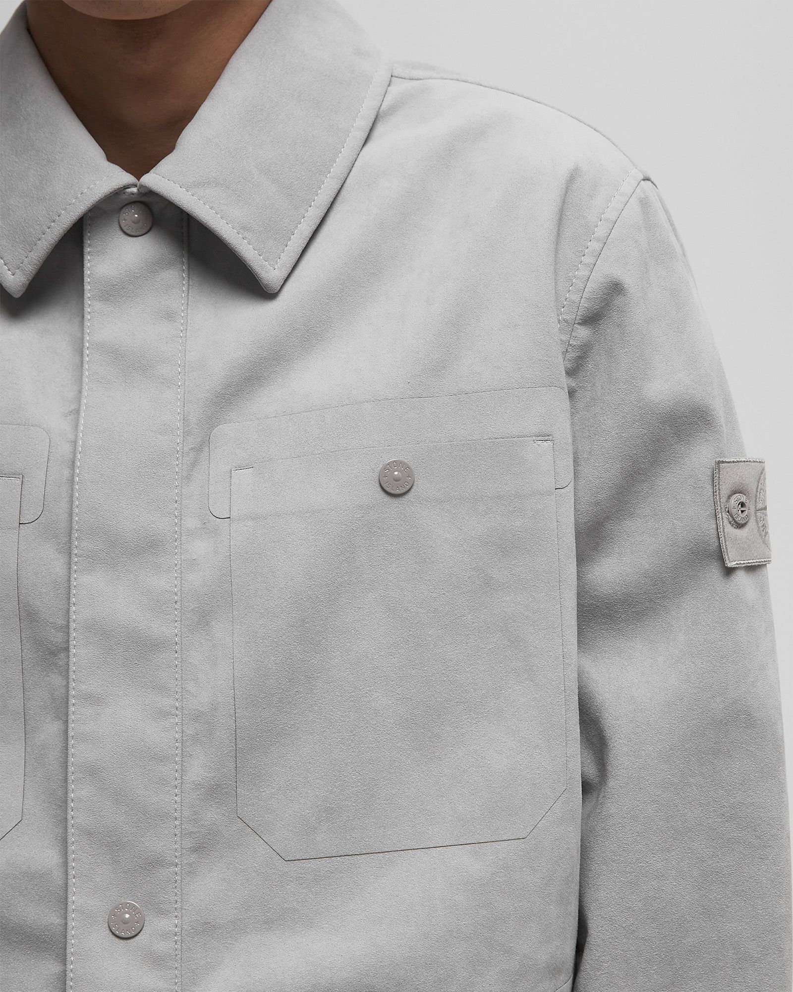 Stone Island CAPOSPALLA GHOST PIECE JACKET Grey | BSTN Store