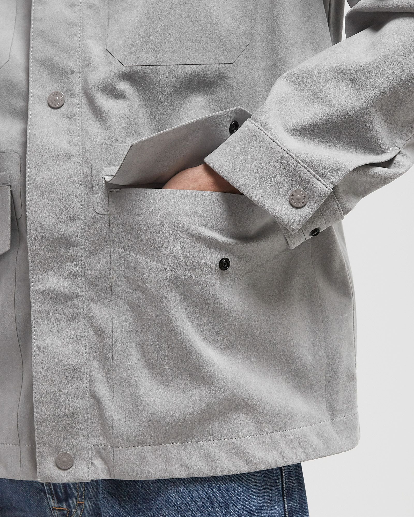 Stone Island CAPOSPALLA GHOST PIECE JACKET Grey | BSTN Store