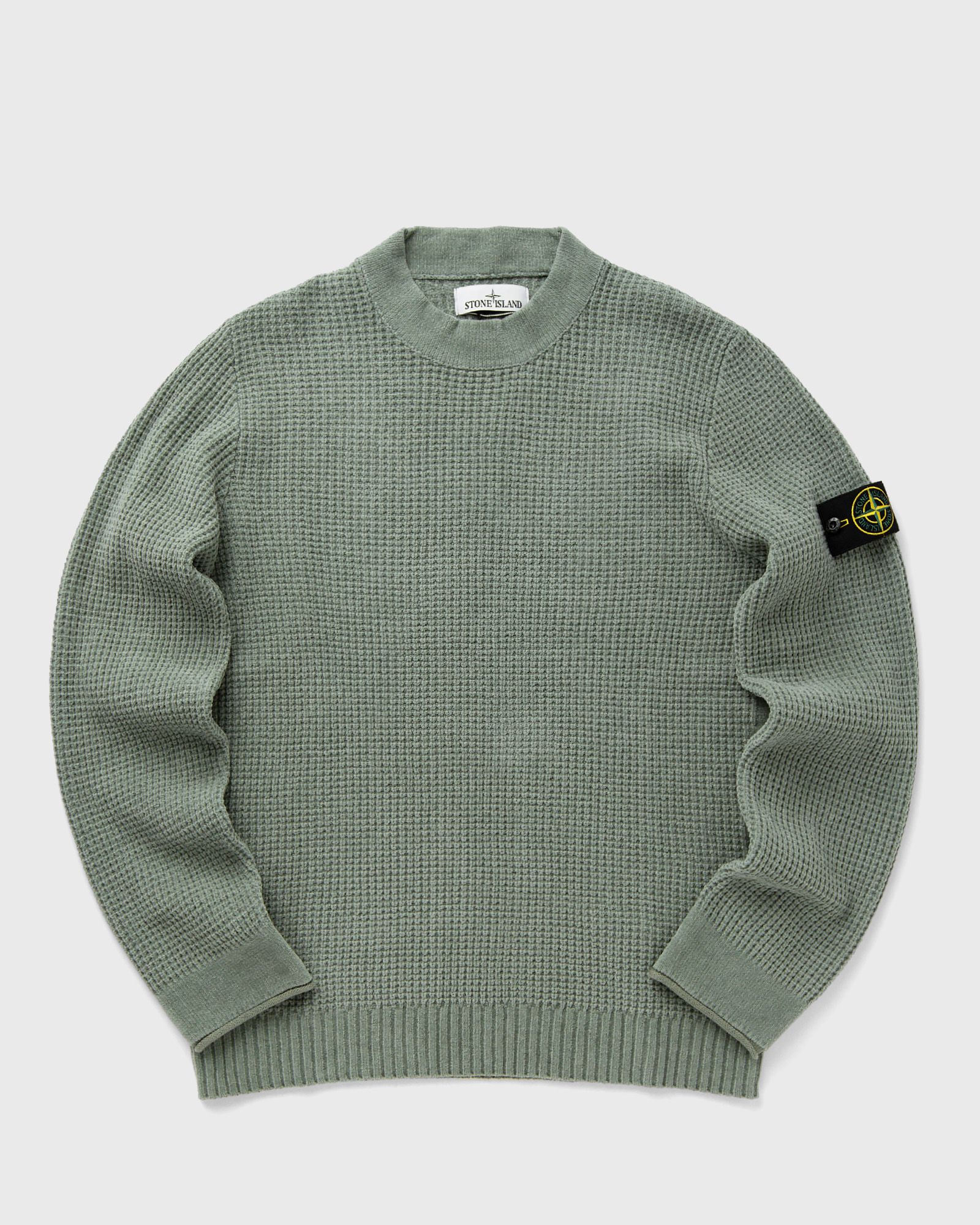 Stone Island COTTON CHENILLE MOCK NECK JUMPER Green | BSTN Store
