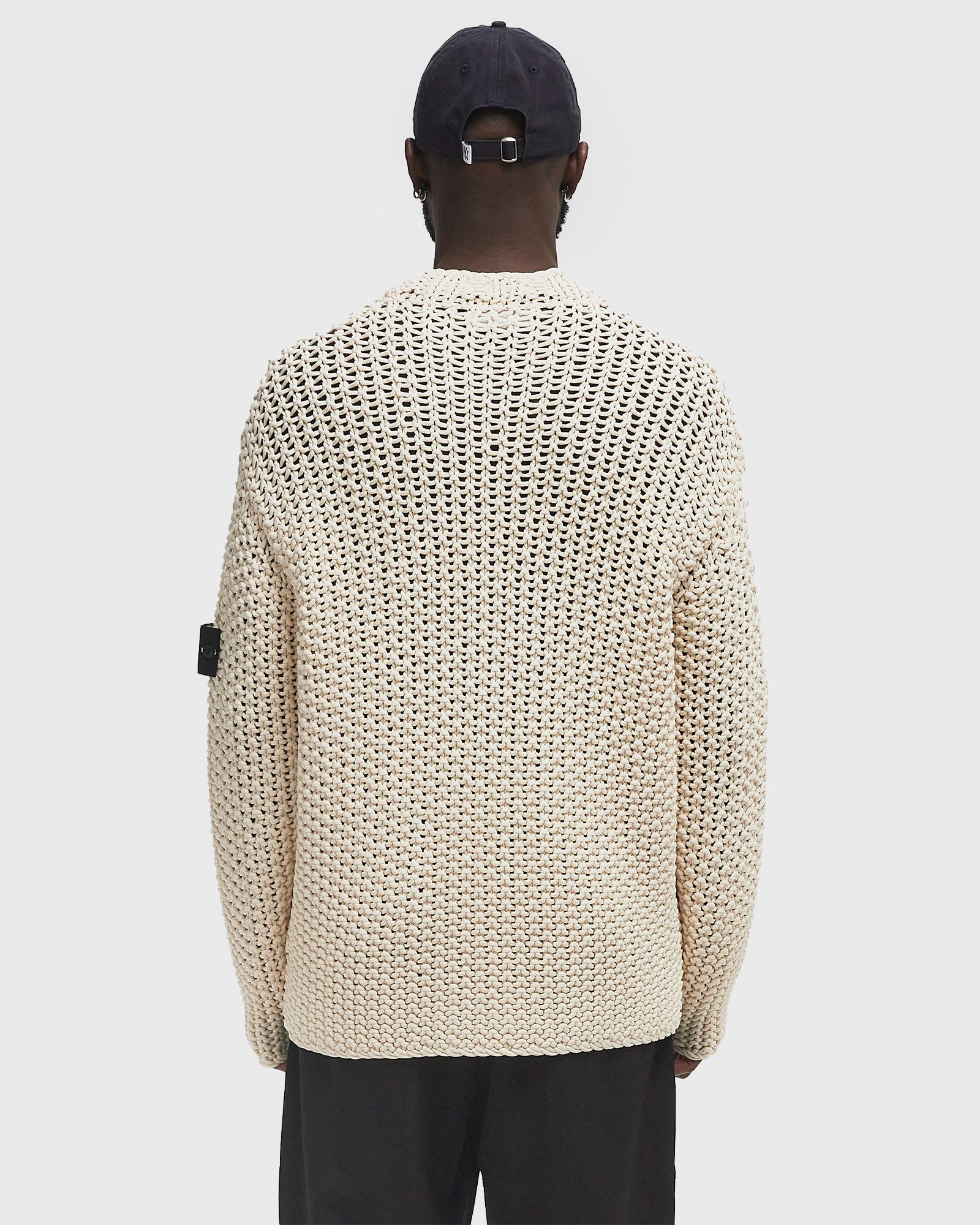 Stone Island UV-REACTIVE KNIT SWEATER Purple Beige | BSTN Store