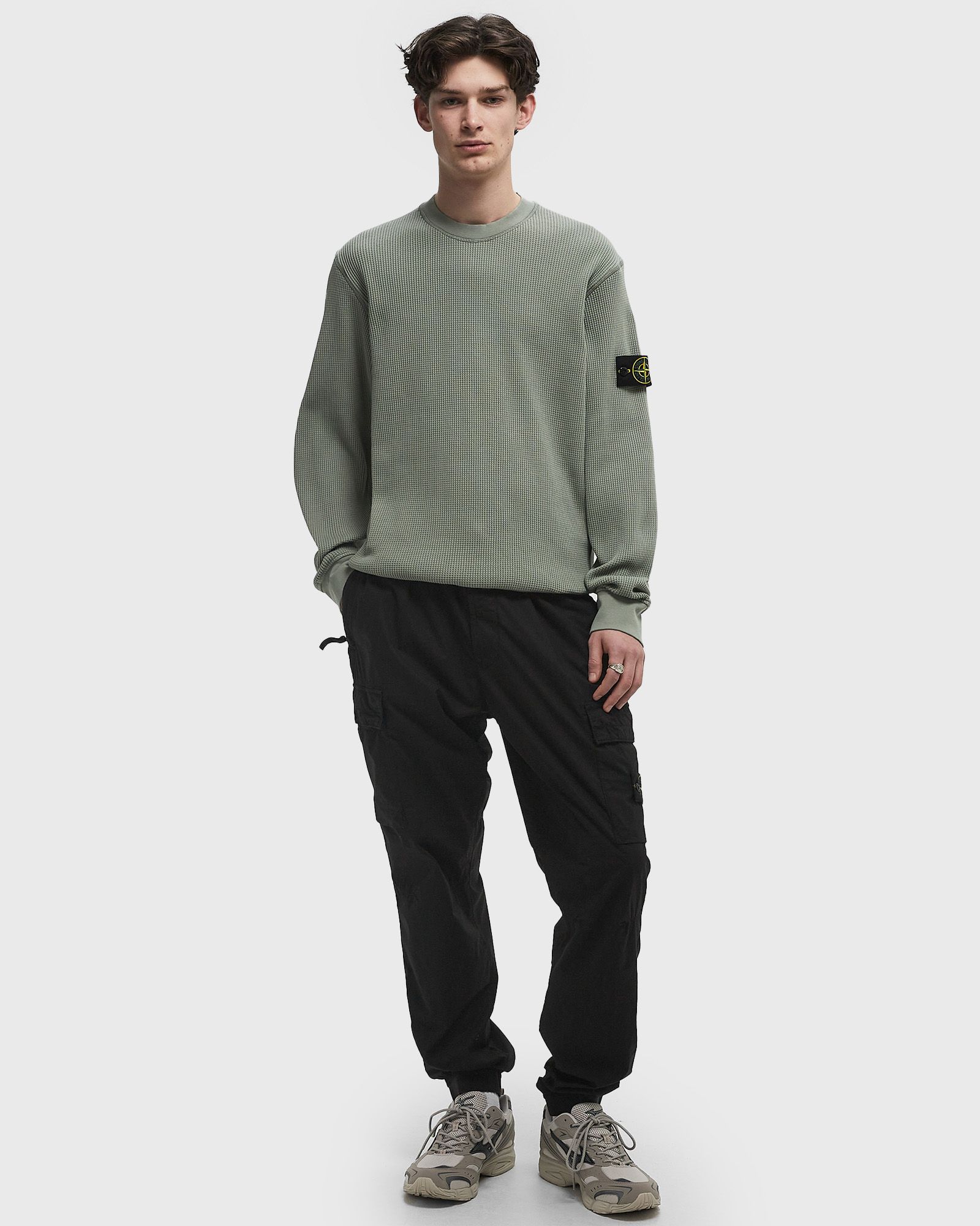 ORGANIC COTTON WAFFLE FLEECE CREWNECK SWEATSHIRT