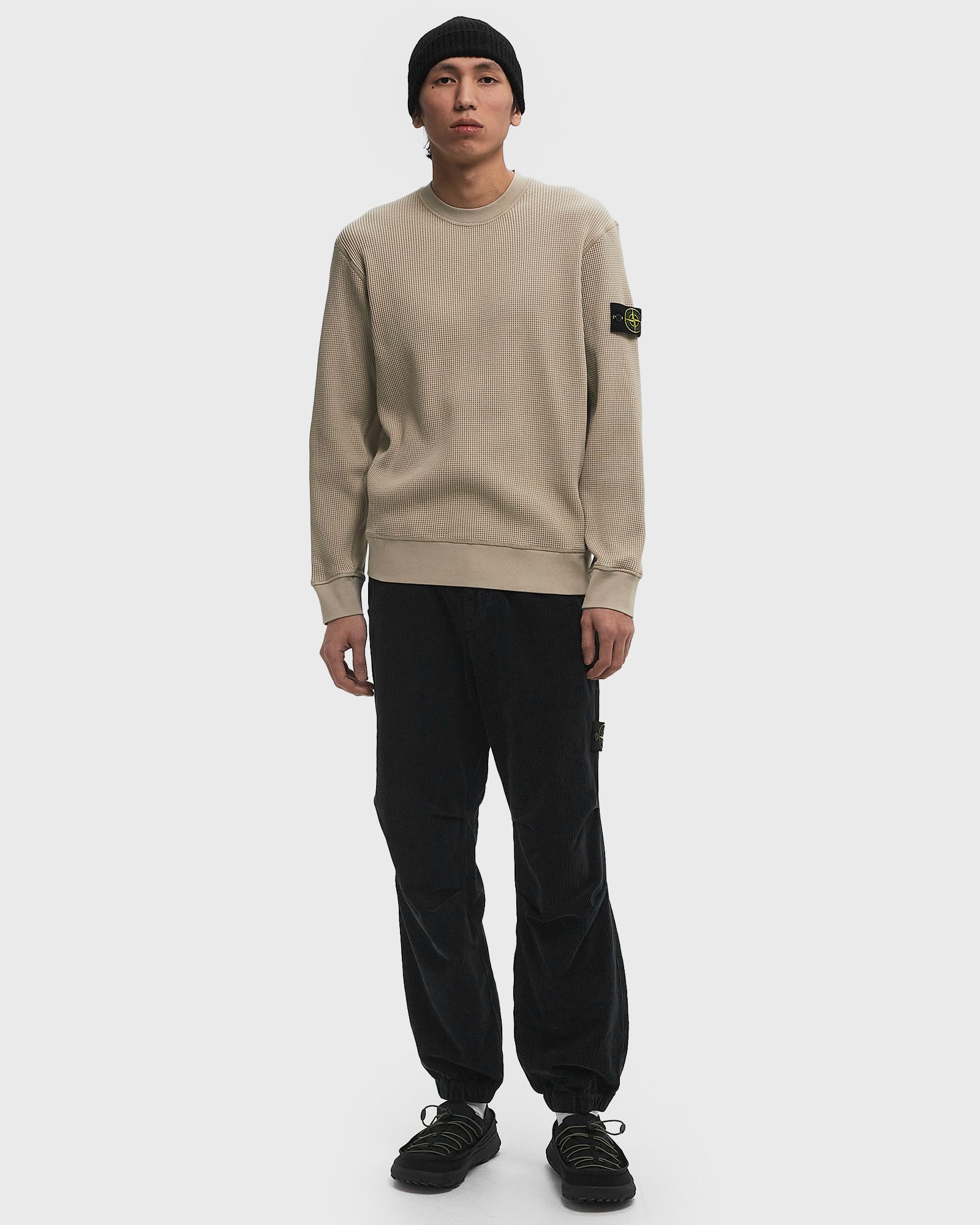 ORGANIC COTTON WAFFLE FLEECE CREWNECK SWEATSHIRT