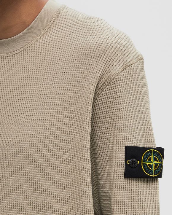 ORGANIC COTTON WAFFLE FLEECE CREWNECK SWEATSHIRT