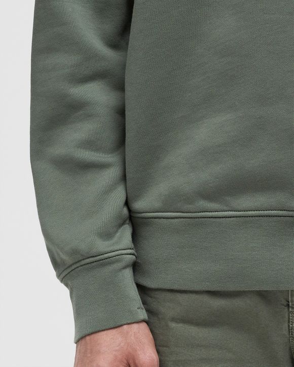 Stone Island ORGANIC COTTON FLEECE CREWNECK SWEATSHIRT Green