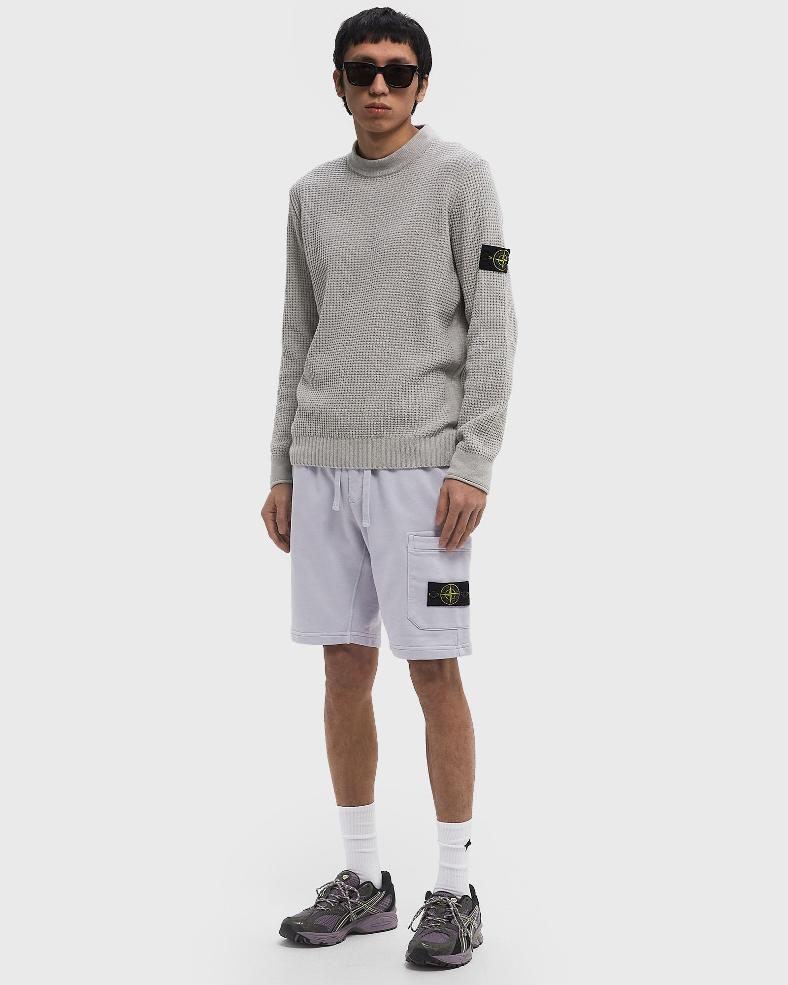 ORGANIC COTTON FLEECE CARGO BERMUDA SHORTS