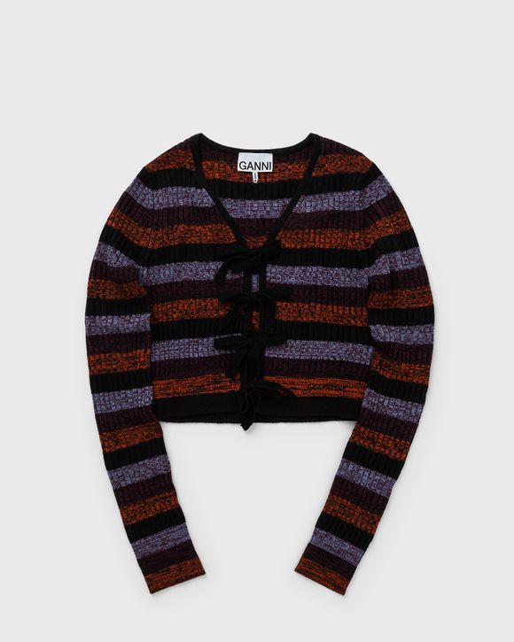 Ganni Chunky Graphic Wool Cardigan Multi | BSTN Store