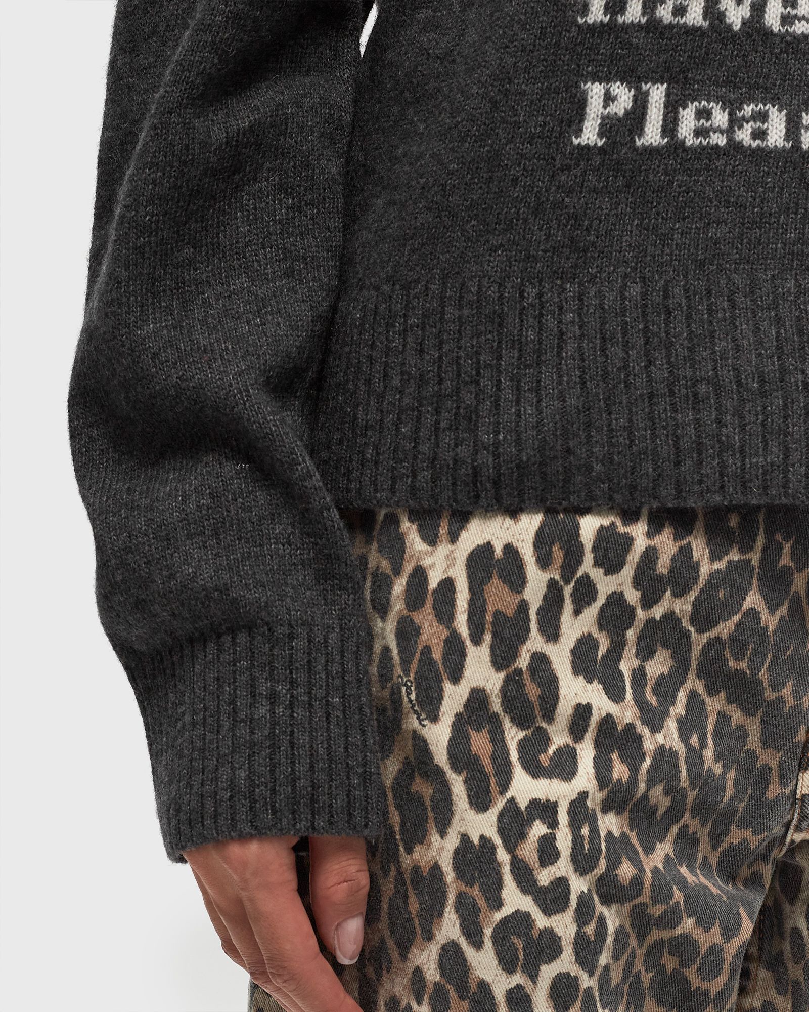 Graphic Wool Mix Tiger Crewneck