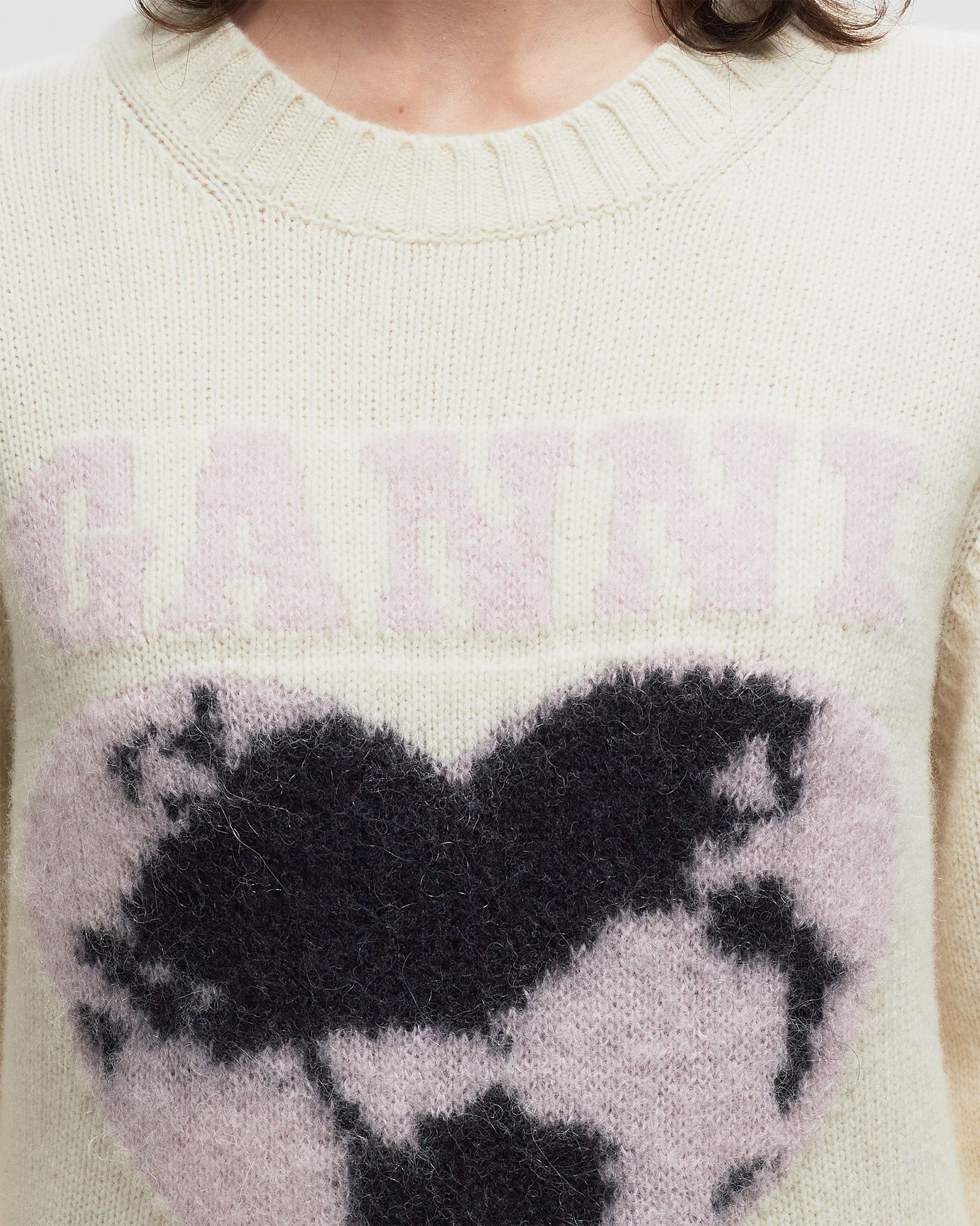 Graphic Soft Wool Mix O-Neck