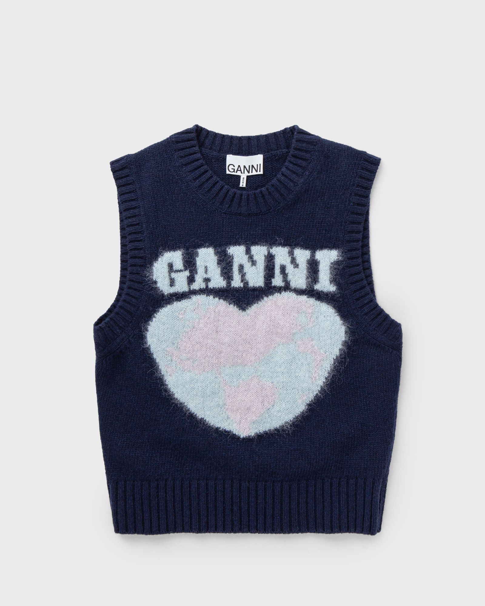 Graphic Soft Wool Mix Vest