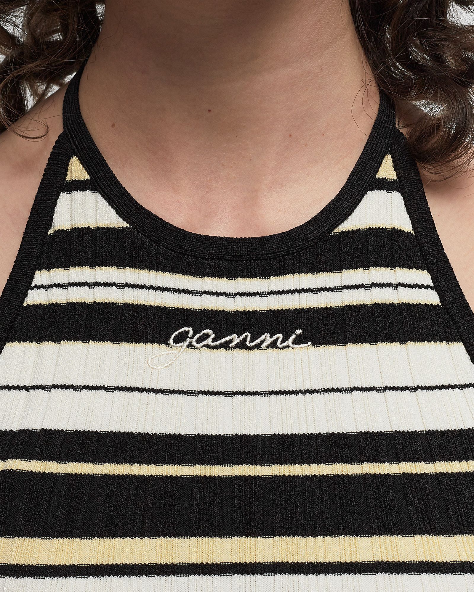 Future Viscose Rib Halterneck Top