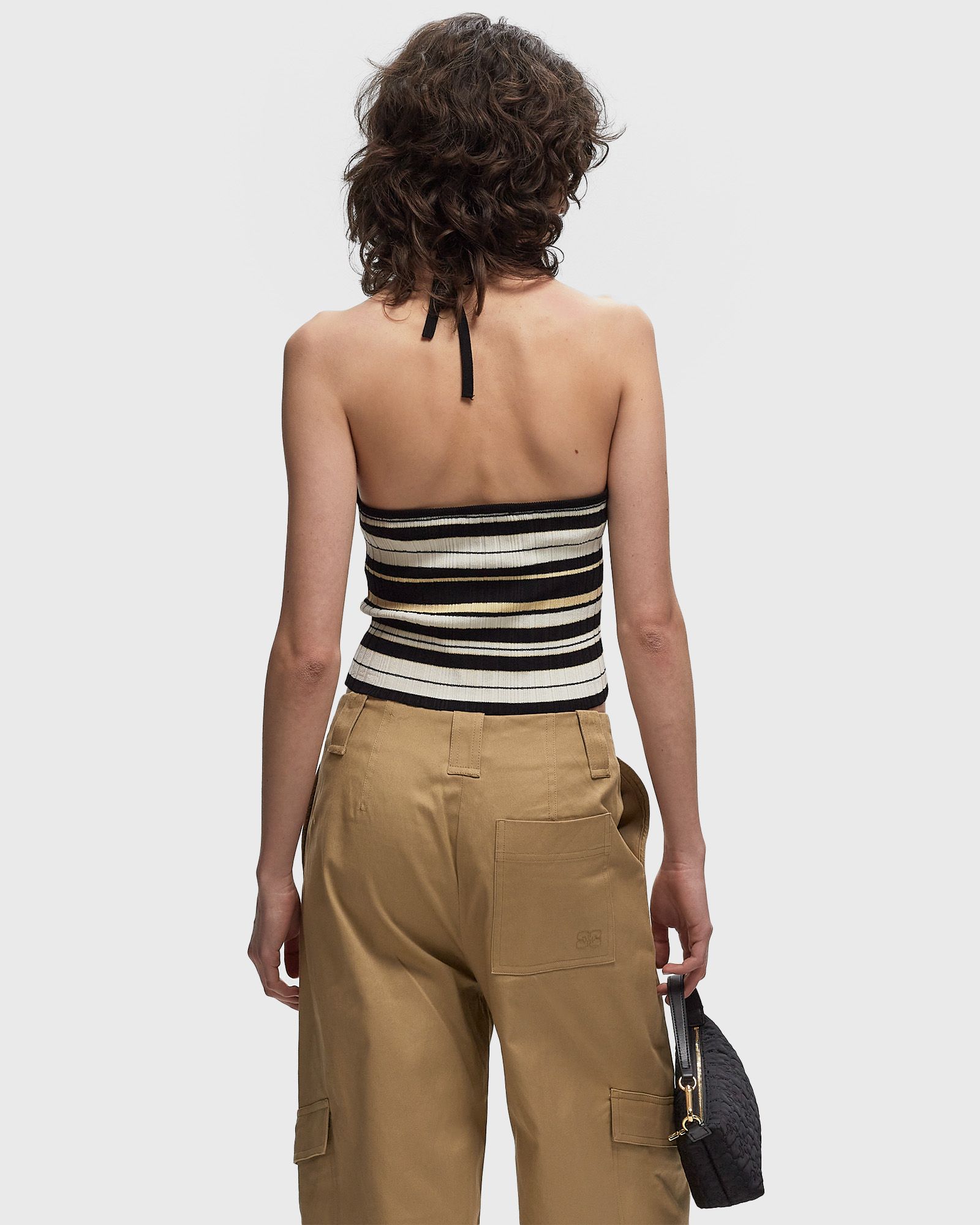 Future Viscose Rib Halterneck Top