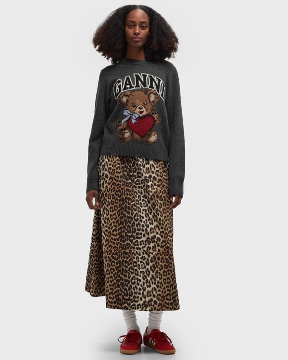 Thumbnail - Graphic Wool Mix Bear Crewneck