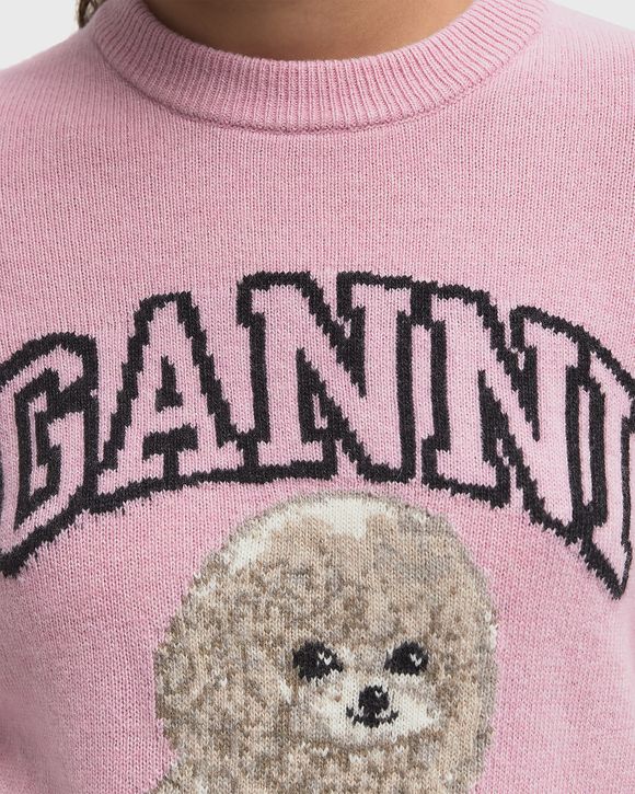 GANNI　Graphic Wool Mix Poodle Ganni Graphic Wool Mix Poodle Crewneck for Women – LOZURI®