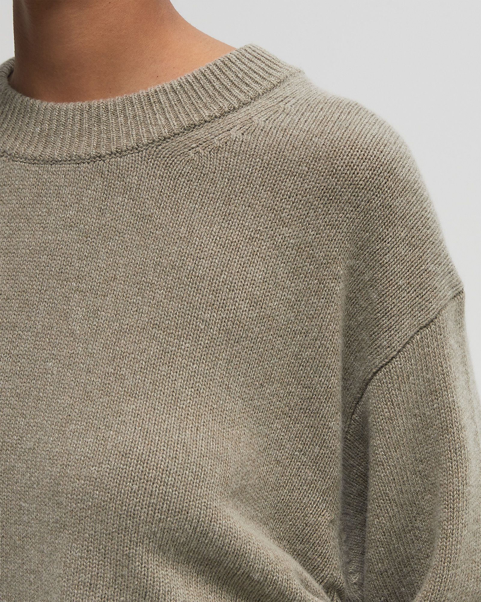 Future Wool Mix Oversized O-neck