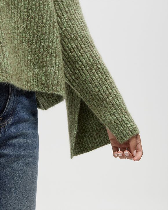 Melange Brushed Mohair Oversized Sweater