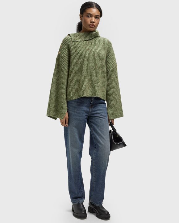 Thumbnail - Melange Brushed Mohair Oversized Sweater