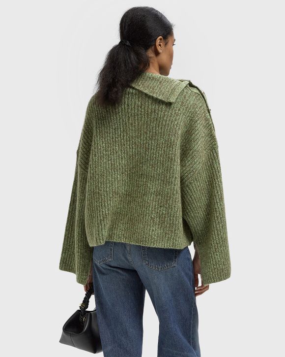 Melange Brushed Mohair Oversized Sweater