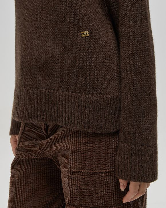 Chunky Yak Mix Open Back Pullover