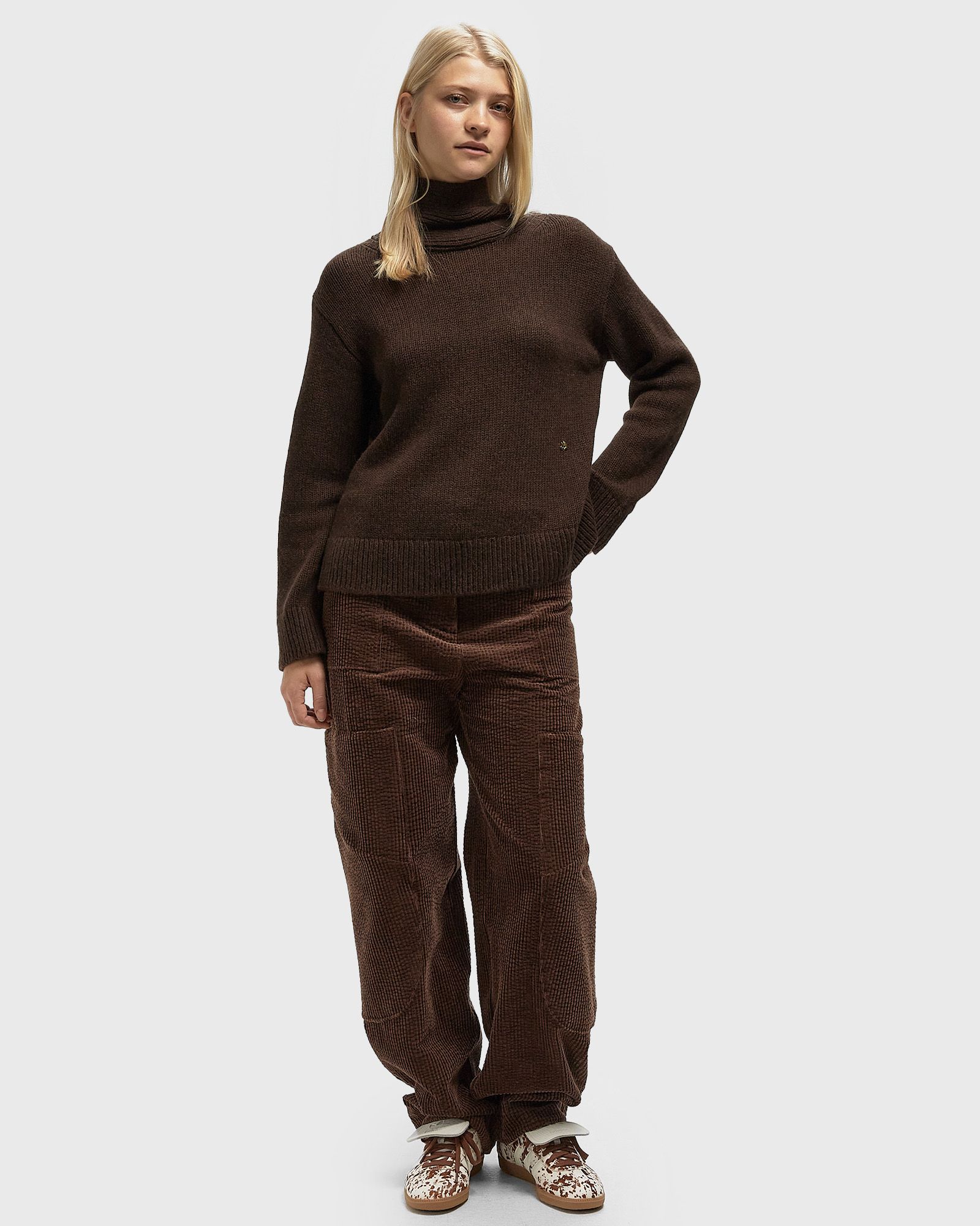 Chunky Yak Mix Open Back Pullover