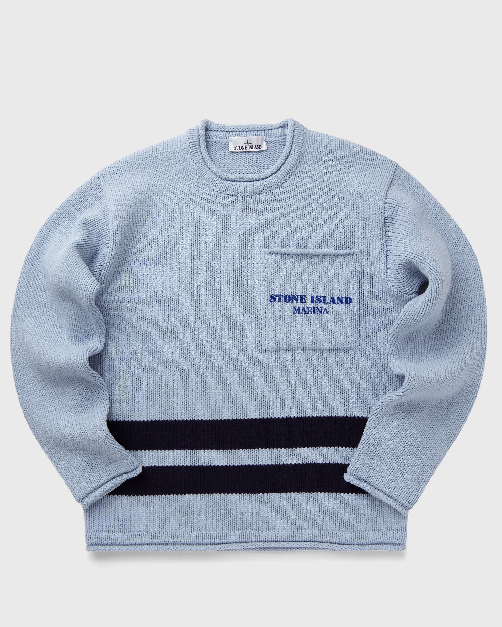 Stone Island KNIT CREW NECK Marina Blue | BSTN Store