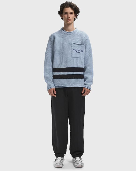 Stone Island KNIT CREW NECK Blue | BSTN Store