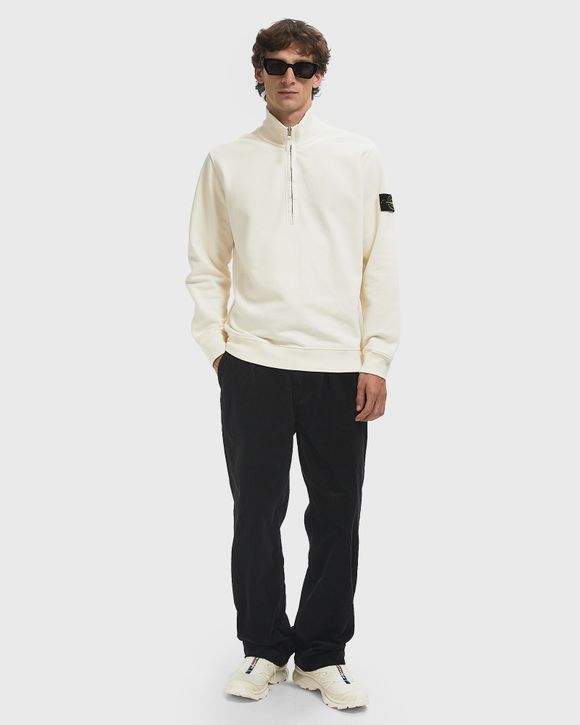 Stone Island LS 1/4 ZIP White | BSTN Store