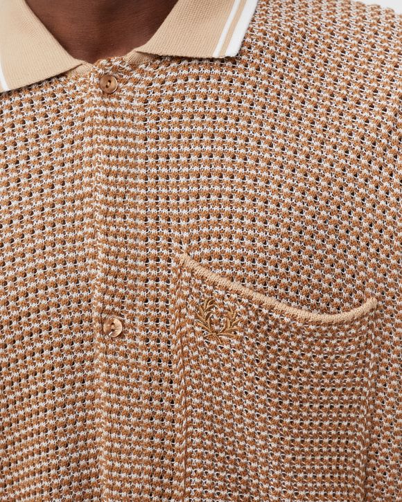 TWO COLOUR KNIT SHIRT