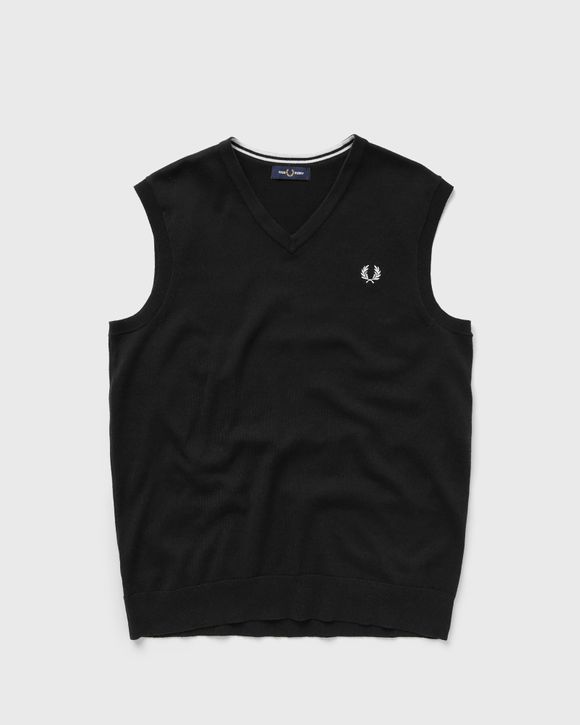 Fred Perry Classic V-Neck Tank Black | BSTN Store