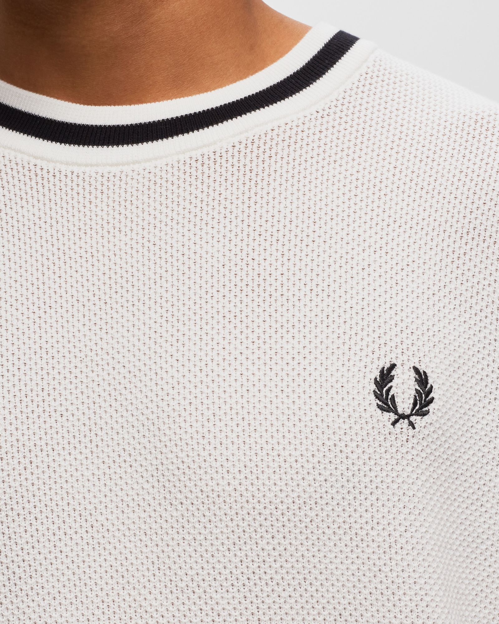 Textured Front Knitted T-Shirt