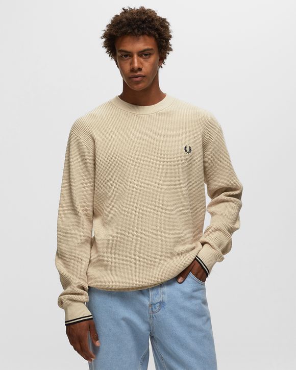 Fred perry waffle outlet knit jumper