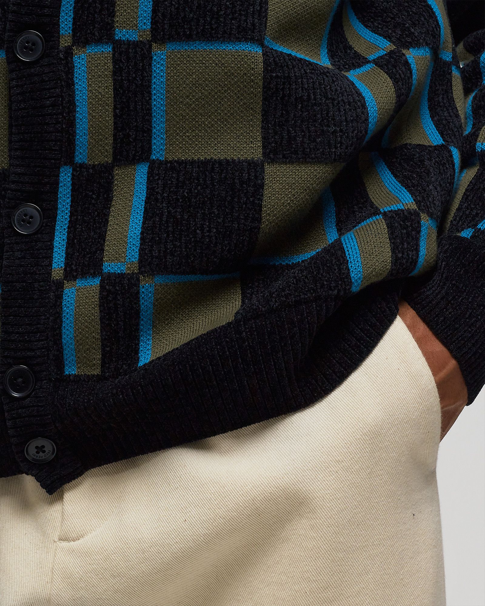 Glitch Chequerboard Cardigan