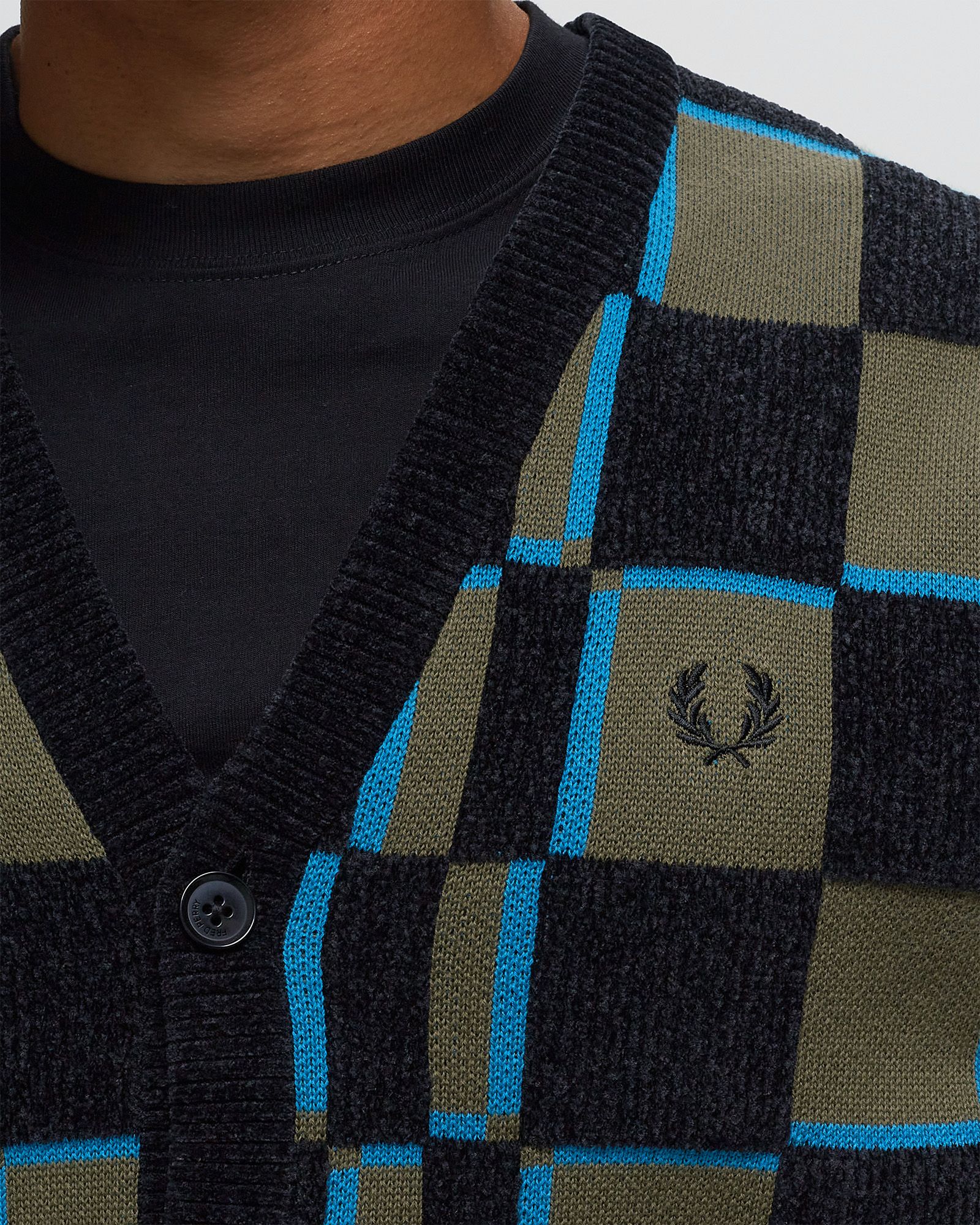 Glitch Chequerboard Cardigan