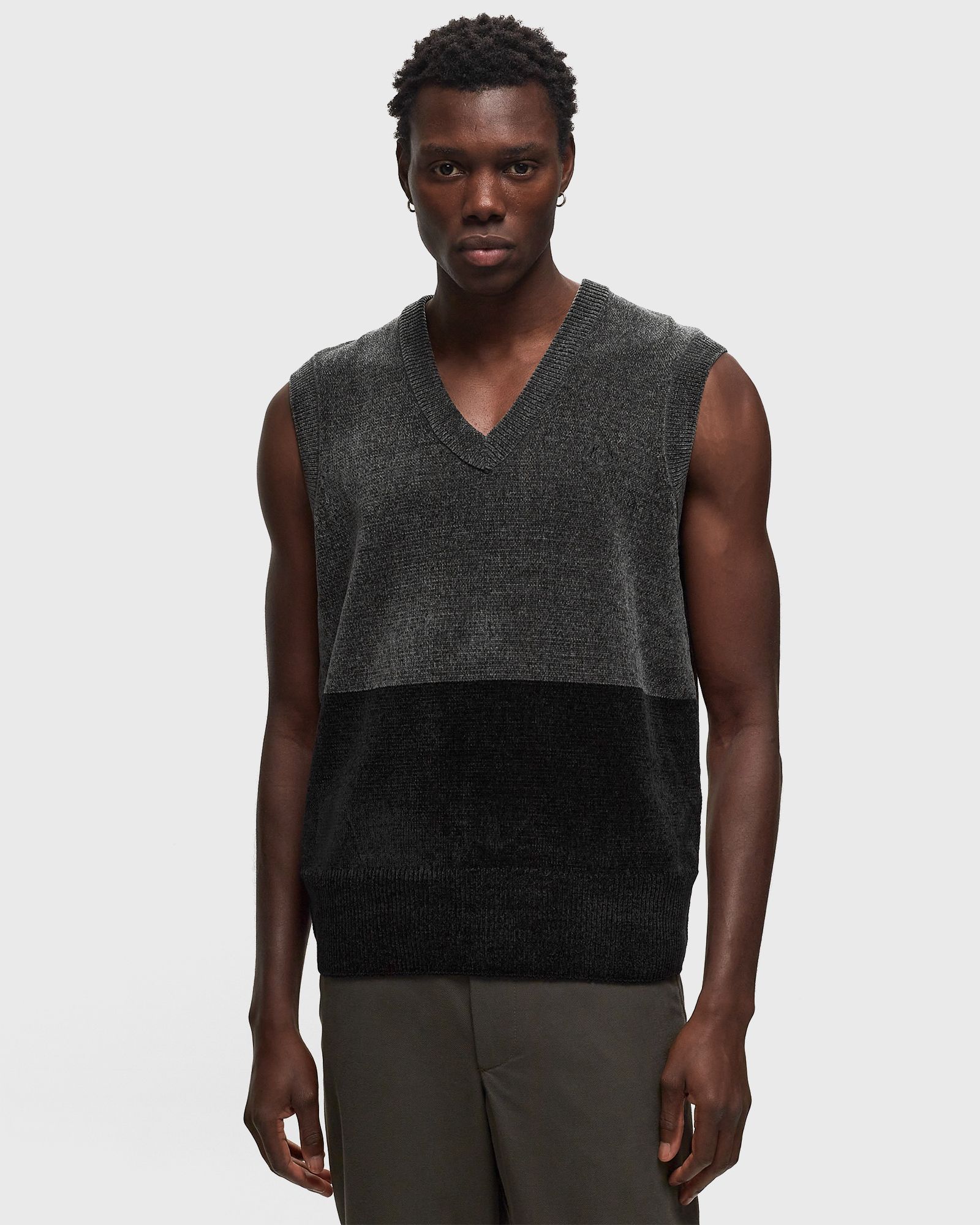 Colourblock Chenille Tank