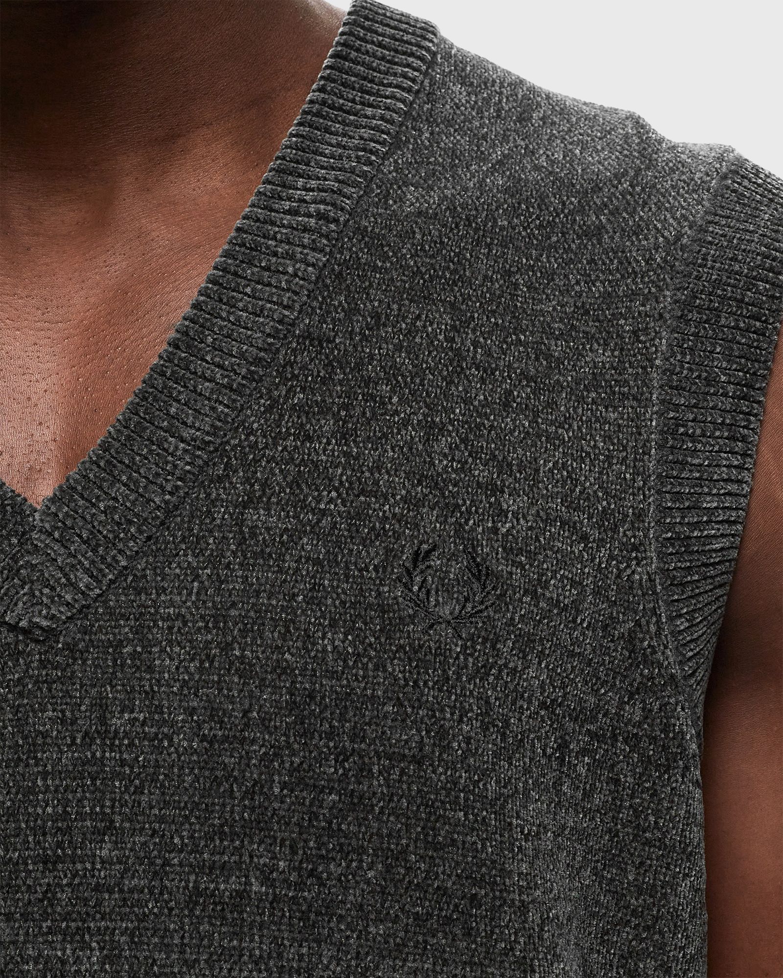 Colourblock Chenille Tank