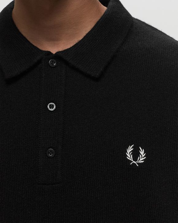 LAUREL WREATH TRIM KNIT SHIRT