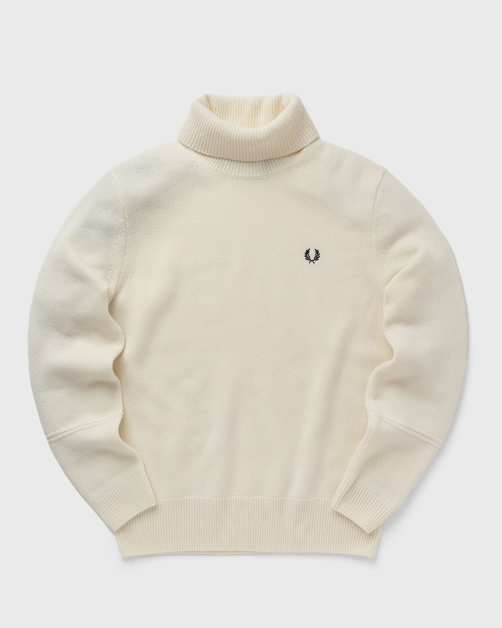 Fred Perry - knitted rollneck men pullovers beige in größe:xl