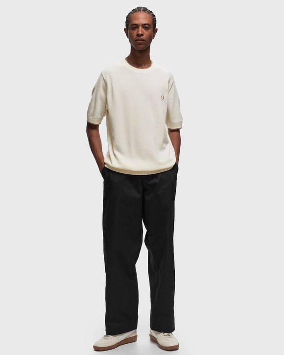 TEXTURE FRONT KNITTED T-SHIRT