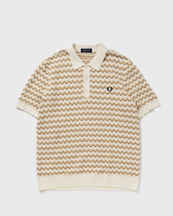 超美品　FRED PERRY / Jacquard Knitted Tank Fred Perry Jacquard Tank Blue | BSTN Store