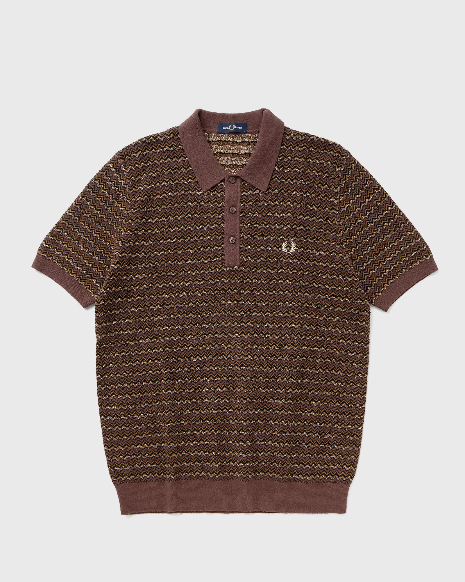 BOUCLE JACQUARD KNITTED SHIRT