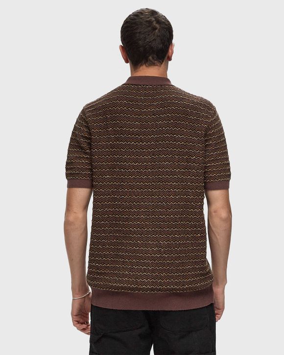 BOUCLE JACQUARD KNITTED SHIRT