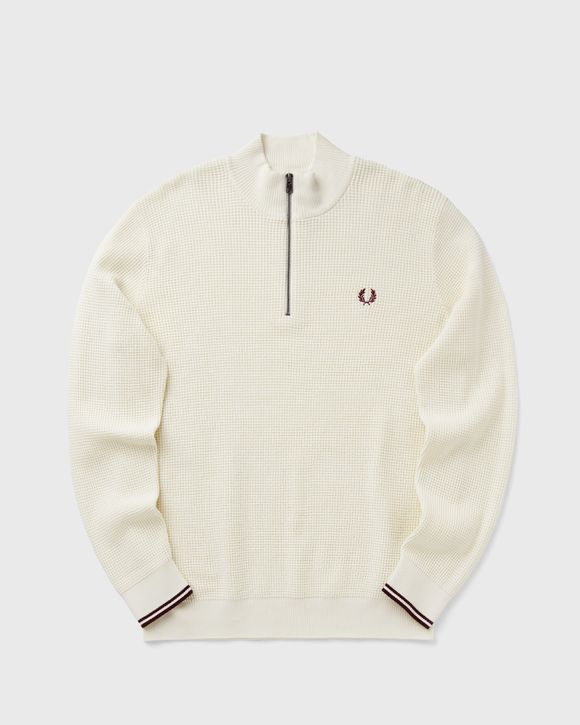 WAFFLE STITCH HALF ZIP JUMPER