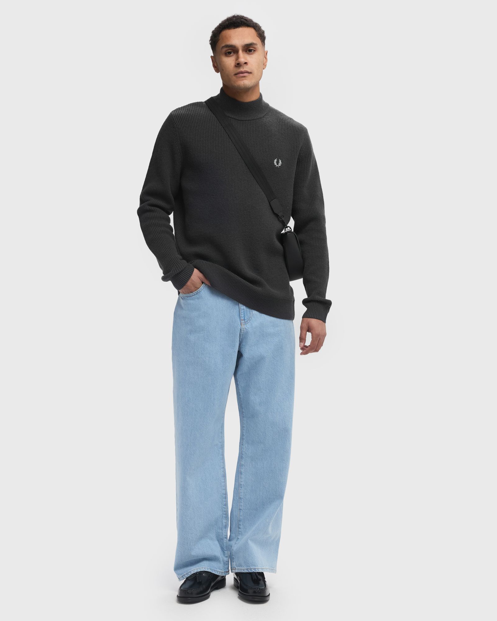 LAMBSWOOL MOCK NECK JUMPER