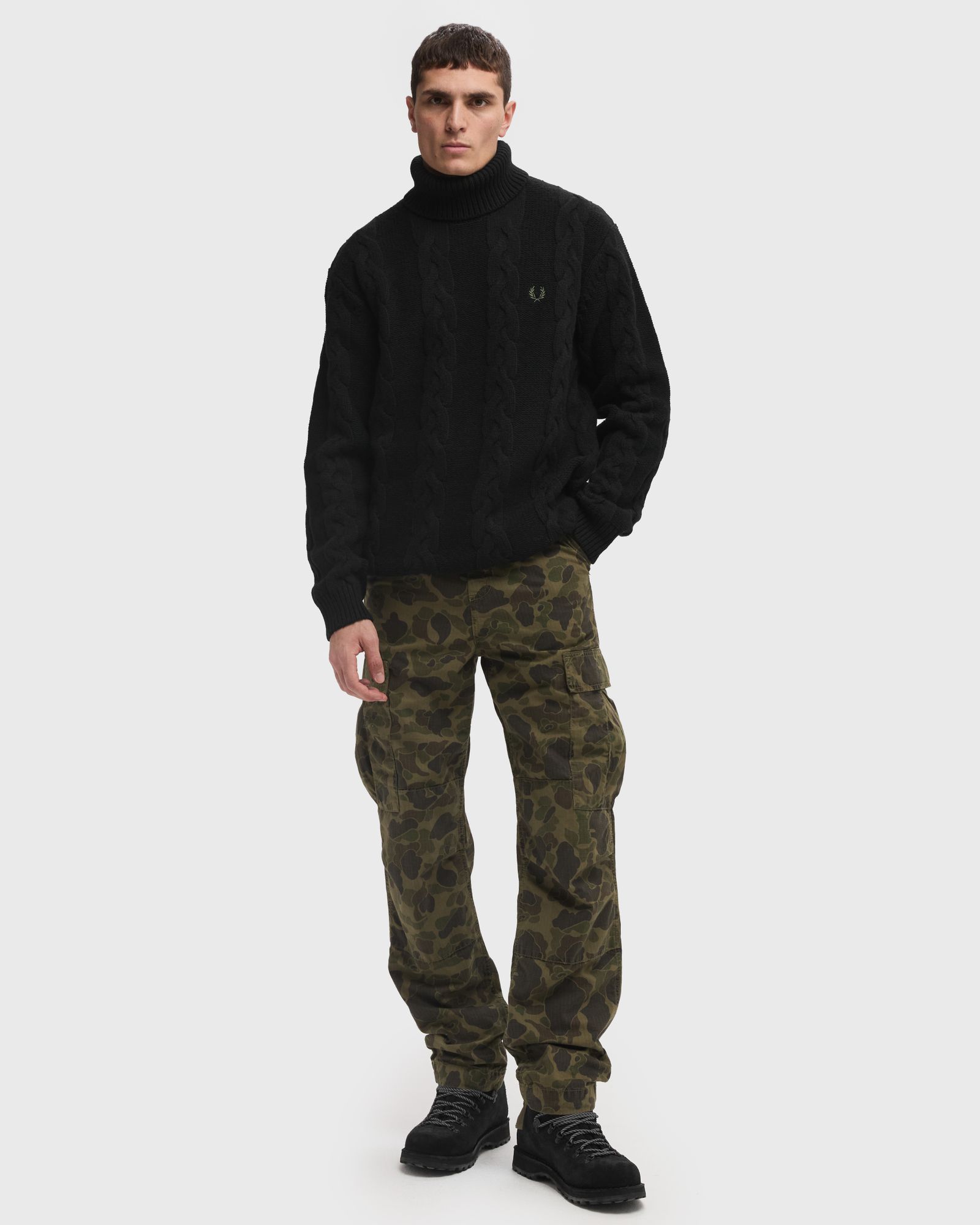 CHUNKY CABLE KNT ROLL NK JMPER