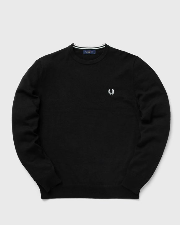 Fred Perry CLASSIC CREW NECK JUMPER Black BLACK