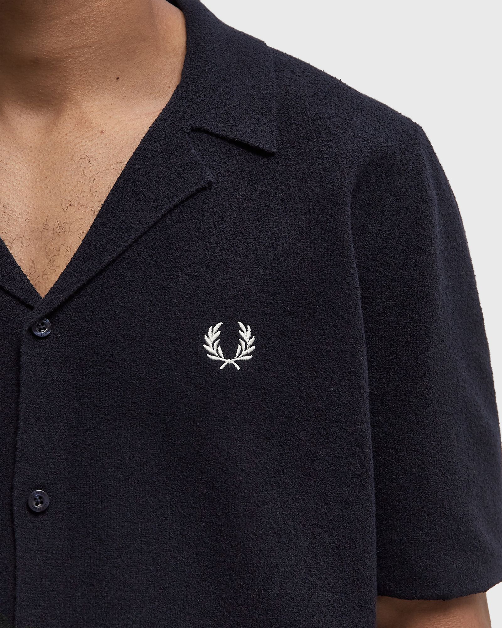 REVERE COLLAR KNITTED SHIRT